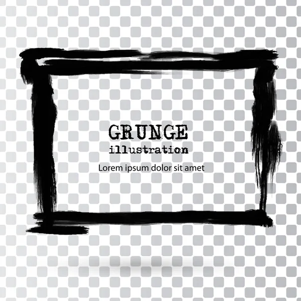 Handgezeichnete abstrakte Grunge-Form. — Stockvektor