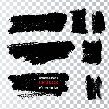 Mürekkep fırçası darbeleri.