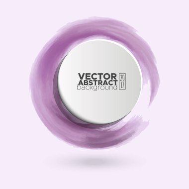 Renk mürekkep kontur beyaz yuvarlak