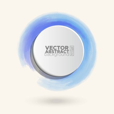 Renk mürekkep kontur beyaz yuvarlak