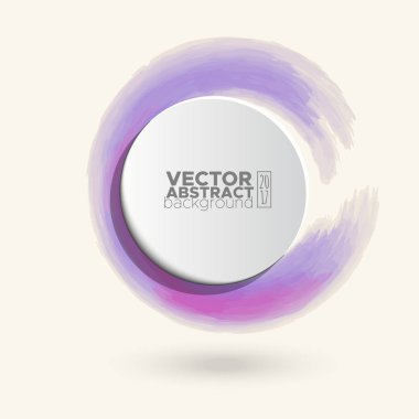 Renk mürekkep kontur beyaz yuvarlak