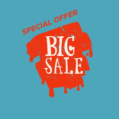 Renk arka plan ile izole Satılık damgası