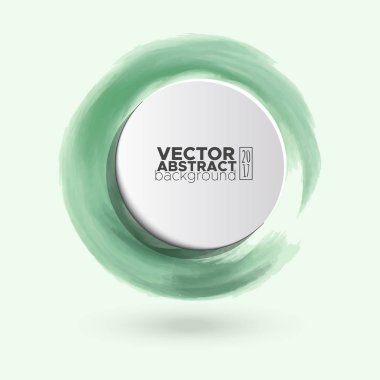 Renk mürekkep kontur beyaz yuvarlak