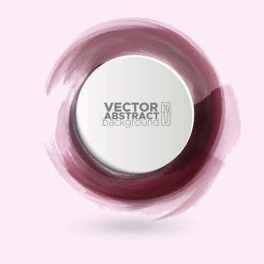 Renk mürekkep kontur beyaz yuvarlak