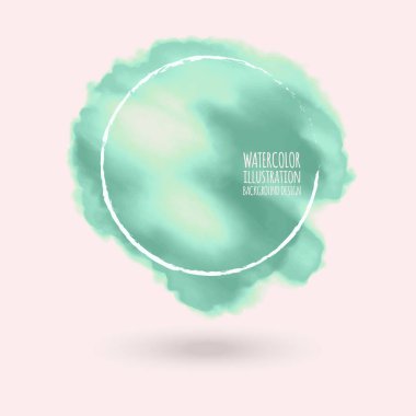 renkli mürekkep lekeleri, beyaz arka planı