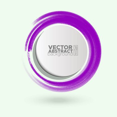 Renk mürekkep kontur beyaz yuvarlak