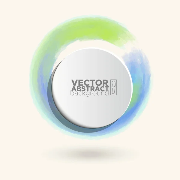 सफेद पर रंग इंक गोल स्ट्रोक — स्टॉक वेक्टर
