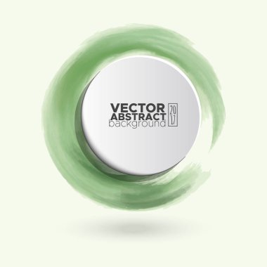 Renk mürekkep kontur beyaz yuvarlak