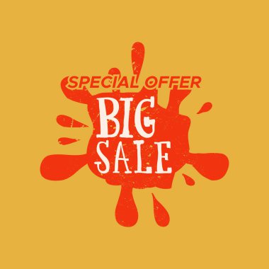 Renk arka plan ile izole Satılık damgası