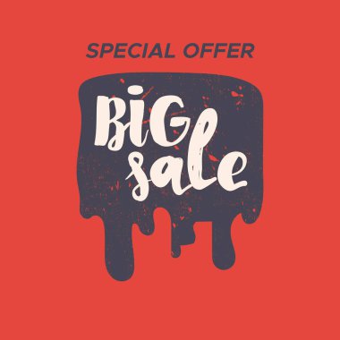 Renk arka plan ile izole Satılık damgası