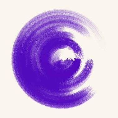 Renk mürekkep kontur beyaz yuvarlak