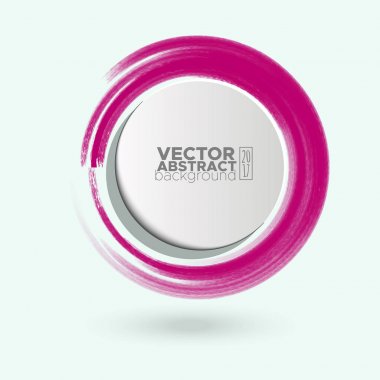 Renk mürekkep kontur beyaz yuvarlak