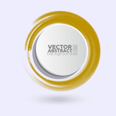 Renk mürekkep kontur beyaz yuvarlak