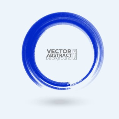 Renk mürekkep kontur beyaz yuvarlak