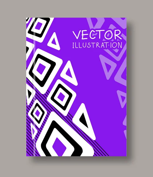 Geometric ethnic abstract color flyer. — Stock Vector