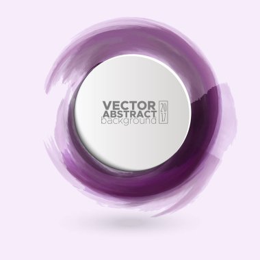 Renk mürekkep kontur beyaz yuvarlak