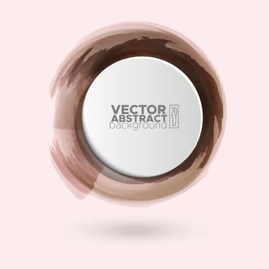 Renk mürekkep kontur beyaz yuvarlak