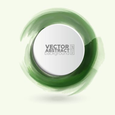 Renk mürekkep kontur beyaz yuvarlak