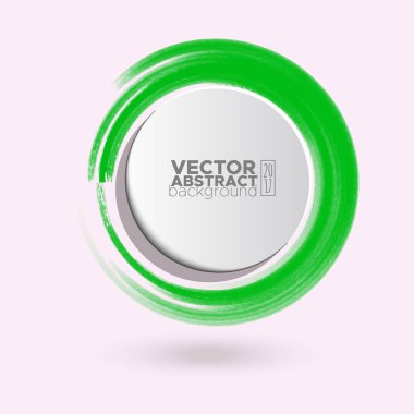 Renk mürekkep kontur beyaz yuvarlak