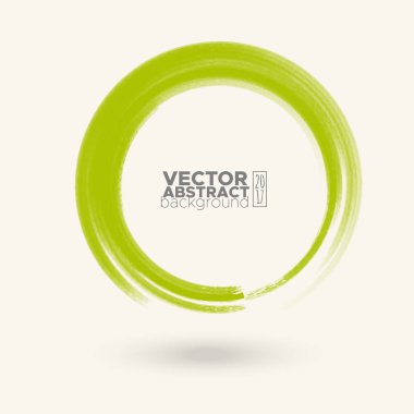 Renk mürekkep kontur beyaz yuvarlak