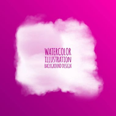 Sulu Boya bulutlar tasarımı için. vektör