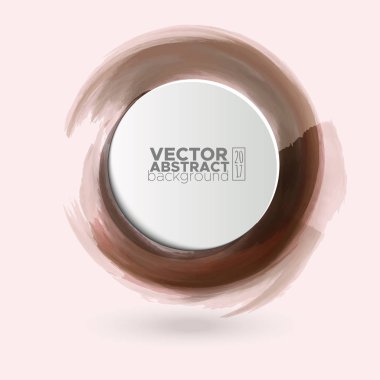 Renk mürekkep kontur beyaz yuvarlak