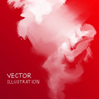 Duman bulutu arka plan üzerinde kırmızı