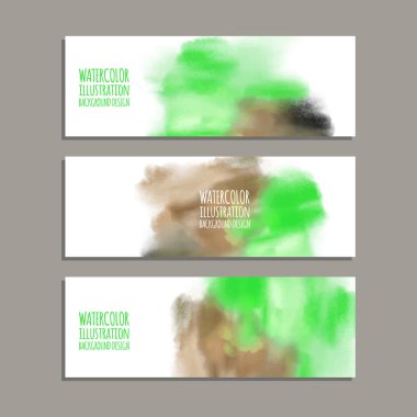 Vektör afiş şekiller collection beyaz izole