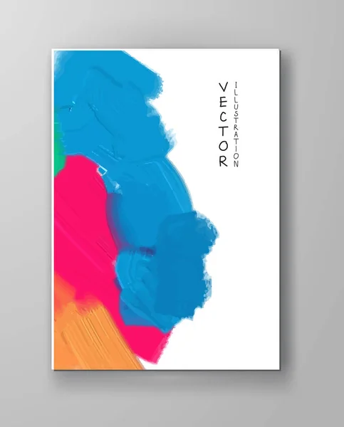 Vektor színes banner készült világos foltok — Stock Vector