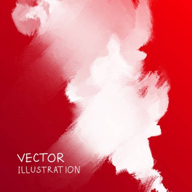 Duman bulutu arka plan üzerinde kırmızı