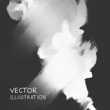 Duman bulutu arka plan üzerinde siyah