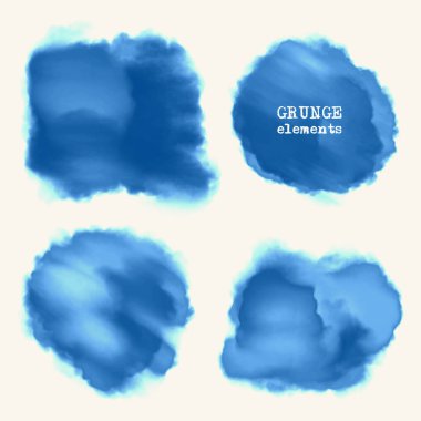 renkli suluboya kontur arka planlar kümesi