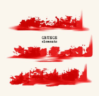 Vektör siyah fırça darbeleri ayarla.