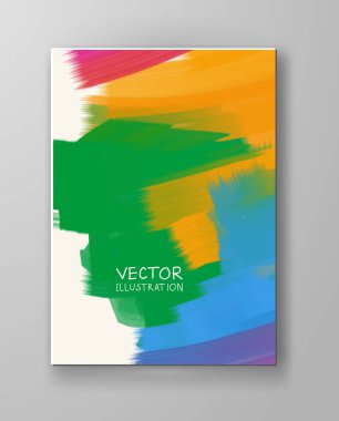 parlak lekeleri yapılan vektör renkli afiş