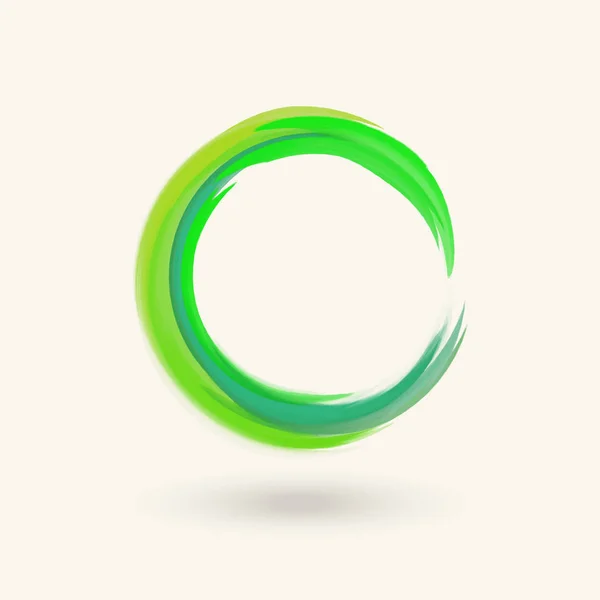 Akvarell cirkel konsistens. Vector cirkel-element — Stock vektor