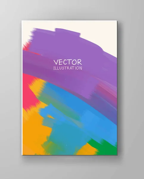 Vektor buntes Banner aus hellen Flecken — Stockvektor