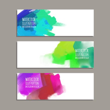 Vektör afiş şekiller collection beyaz izole