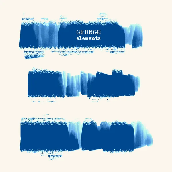 Cepillos grunge vectoriales — Vector de stock