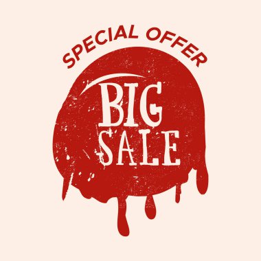 Renk arka plan ile izole Satılık damgası