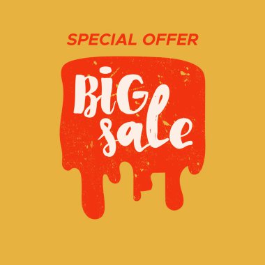 Renk arka plan ile izole Satılık damgası