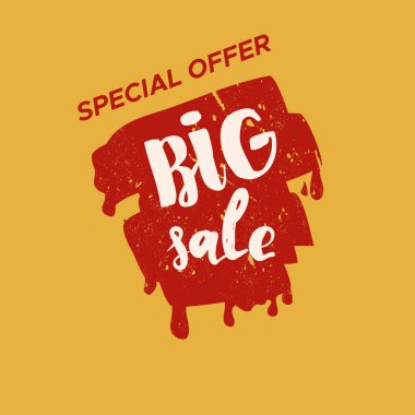 Renk arka plan ile izole Satılık damgası