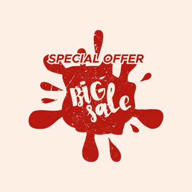 Renk arka plan ile izole Satılık damgası