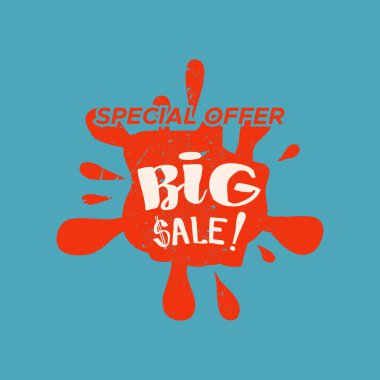 Renk arka plan ile izole Satılık damgası