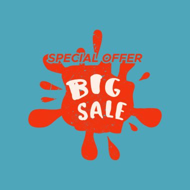 Renk arka plan ile izole Satılık damgası