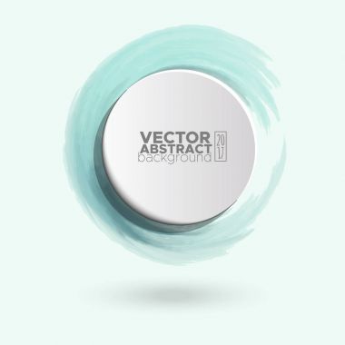 Renk mürekkep kontur beyaz yuvarlak