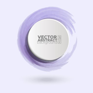 Renk mürekkep kontur beyaz yuvarlak