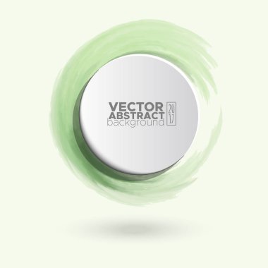 Renk mürekkep kontur beyaz yuvarlak