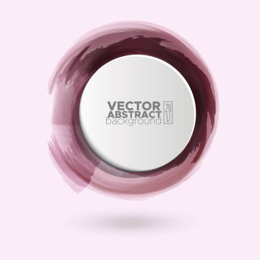 Renk mürekkep kontur beyaz yuvarlak