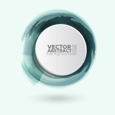 Renk mürekkep kontur beyaz yuvarlak