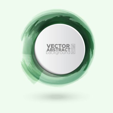 Renk mürekkep kontur beyaz yuvarlak